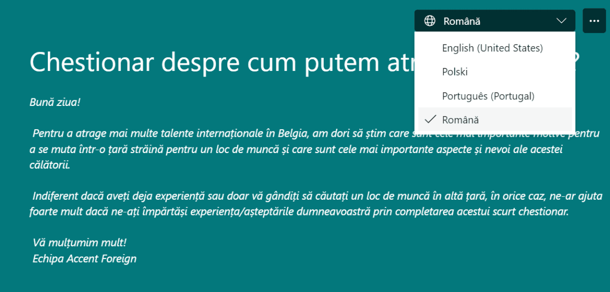 Experiența ta contează!